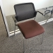 Brown Seat Mesh Back Stacking Guest Chair